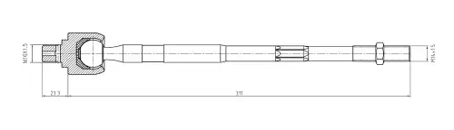 Рулевая тяга S&K SKTR1122