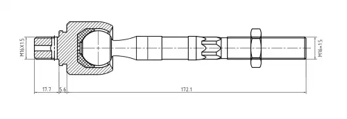 Рулевая тяга S&K SKTR1124
