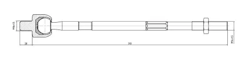 Рулевая тяга S&K SKTR1197