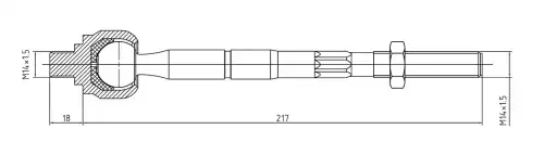 Рулевая тяга S&K SKTR2125