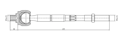 Рулевая тяга S&K SKTR2126