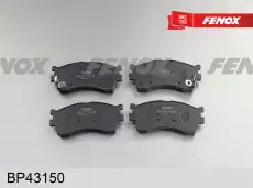 Тормозные колодки дисковые передняя ось FENOX BP43150