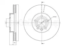 Тормозной диск METELLI 23-0736C вентилируемый , передняя ось