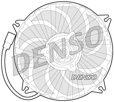 вентилятор охлаждения!\Citroen C8 2.0-3.0 02> DER07007 DENSO