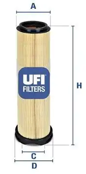 Фильтр воздушный UFI 27.596.00