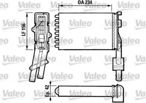 Радиатор печки VALEO 883971