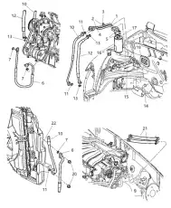 Радиатор кондиционера (конденсатор) CHRYSLER 05093598AC