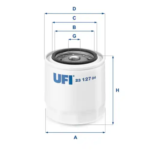 Фильтр масляный UFI 2312704