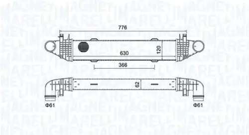 Интеркулер MAGNETI MARELLI 351319205040