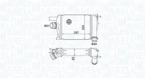 Интеркулер MAGNETI MARELLI 351319205170
