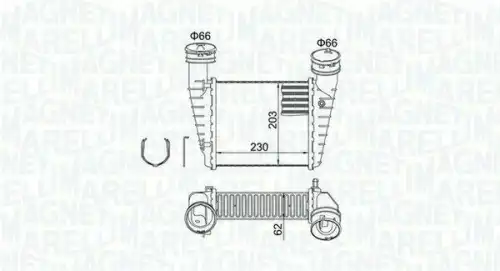 Интеркулер MAGNETI MARELLI 351319205210