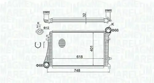 Интеркулер MAGNETI MARELLI 351319204240
