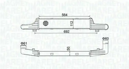 Интеркулер MAGNETI MARELLI 351319204330
