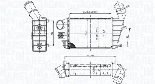 Интеркулер MAGNETI MARELLI 351319204460