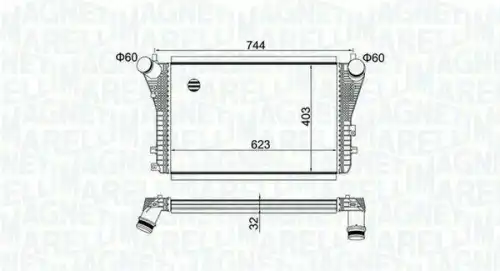 Интеркулер MAGNETI MARELLI 351319204050
