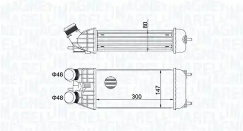 Интеркулер MAGNETI MARELLI 351319204470