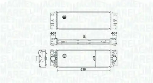 Интеркулер MAGNETI MARELLI 351319204760