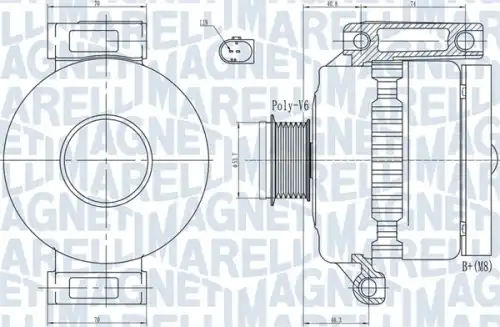 Генератор MAGNETI MARELLI 063731923010