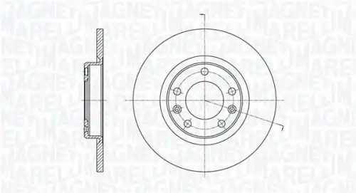 Тормозной диск MAGNETI MARELLI 361302040711