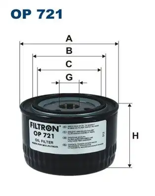 Фильтр масляный FILTRON OP 721