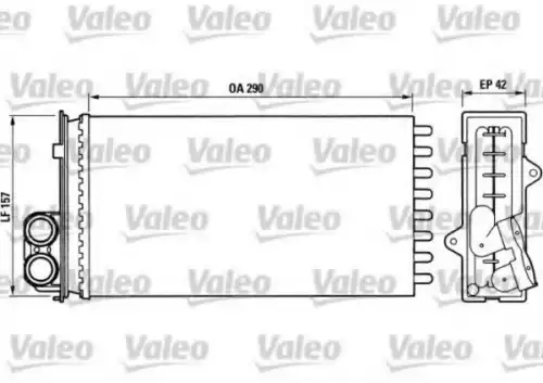 Радиатор печки VALEO 812014