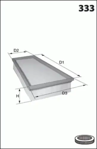 Фильтр воздушный MECAFILTER ELP9253