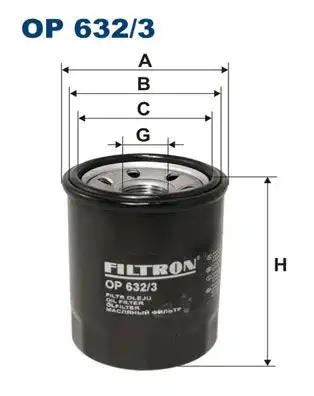 Фильтр масляный FILTRON OP 632/3