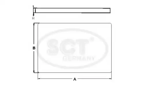 Салонный фильтр SCT SA1199