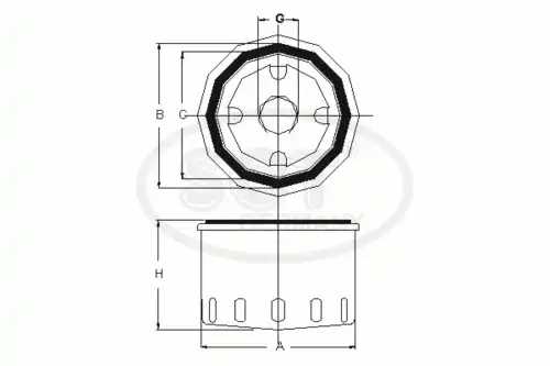 Фильтр масляный SCT SM5776
