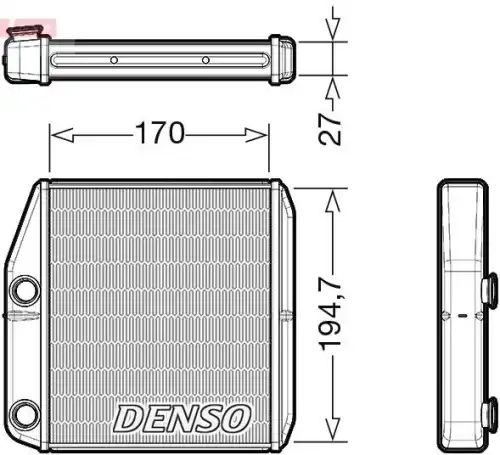 Радиатор печки DENSO DRR09101