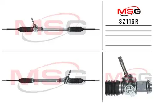 Рулевая рейка MSG REBUILDING SZ116R