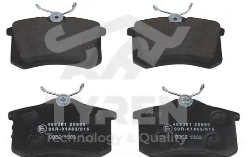 Тормозные колодки дисковые TYREN TYR1221621