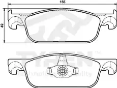 Тормозные колодки дисковые TYREN TYR1218011