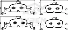 Тормозные колодки дисковые TYREN TYR1222401