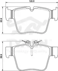 Тормозные колодки дисковые TYREN TYR1215801