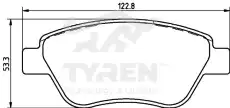 Тормозные колодки дисковые TYREN TYR1212901