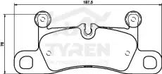 Тормозные колодки дисковые TYREN TYR1222381