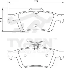 Тормозные колодки дисковые TYREN TYR1213741