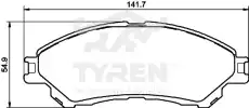 Тормозные колодки дисковые TYREN TYR1220731
