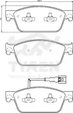 Тормозные колодки дисковые TYREN TYR1222231