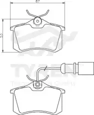 Тормозные колодки дисковые TYREN TYR1219851