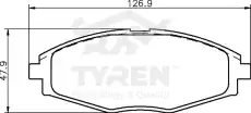 Тормозные колодки дисковые TYREN TYR1220271