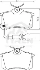 Тормозные колодки дисковые TYREN TYR1219811