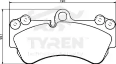 Тормозные колодки дисковые TYREN TYR1219721