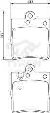 Тормозные колодки дисковые TYREN TYR1215311