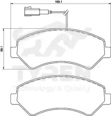Тормозные колодки дисковые TYREN TYR1211581
