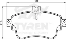 Тормозные колодки дисковые TYREN TYR1215631