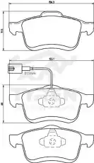 Тормозные колодки дисковые TYREN TYR1212991