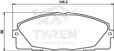 Тормозные колодки дисковые TYREN TYR1217941
