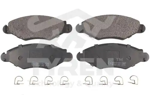 Тормозные колодки дисковые TYREN TYR1217401